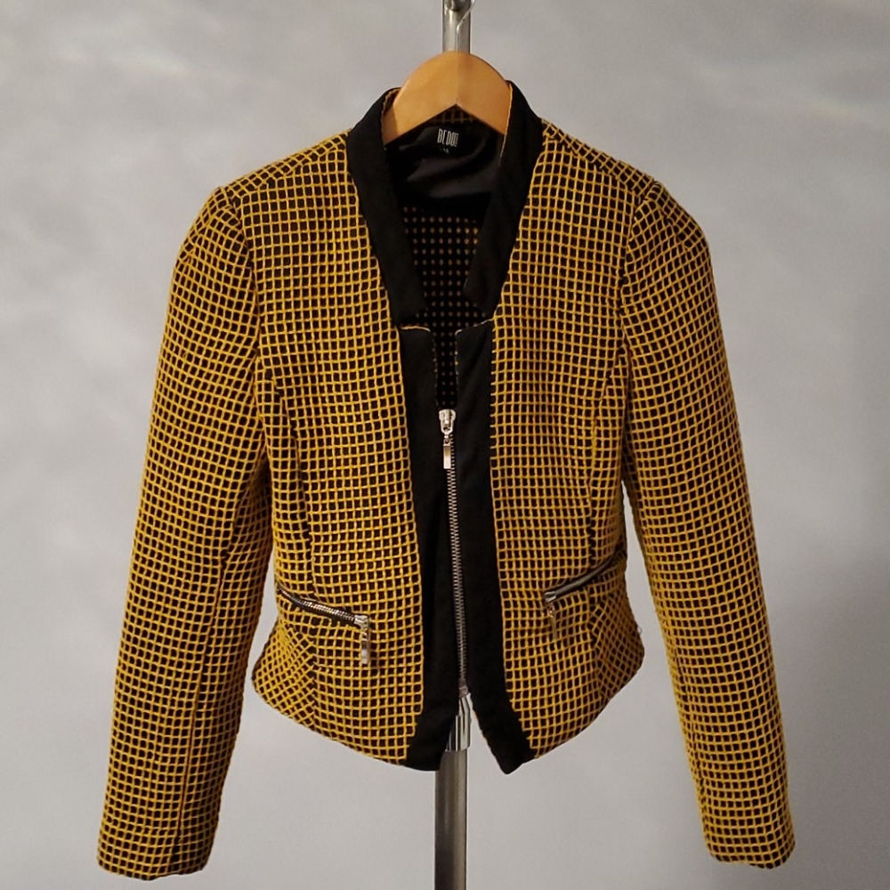 Black and yellow blazer